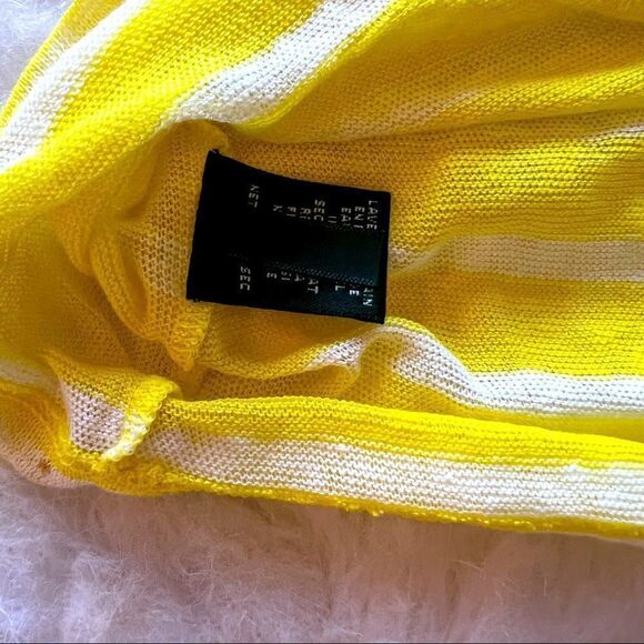 Lauren By Ralph Lauren Yellow Striped Lightweight Sweater (S) - Picture 9 of 9